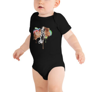 Muti OG Paint - Baby short sleeve one piece