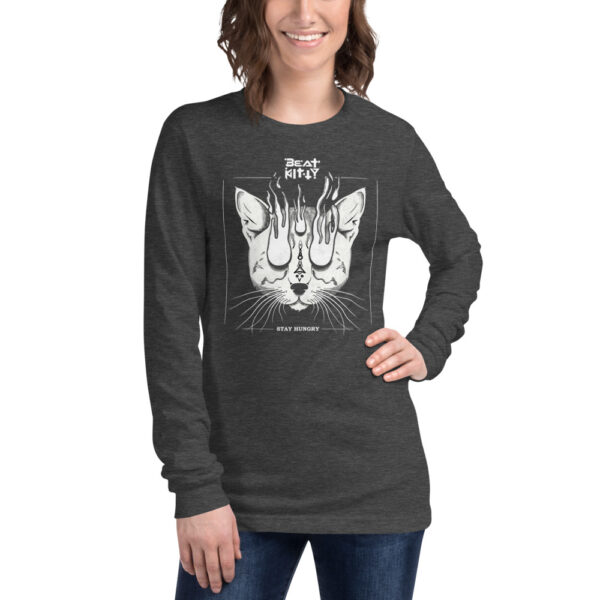 Beat Kitty - Stay Hungry - Unisex Long Sleeve Tee - Image 5