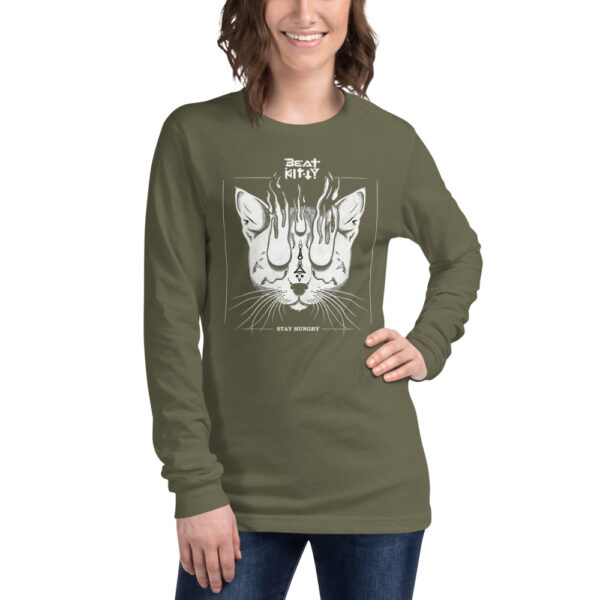 Beat Kitty - Stay Hungry - Unisex Long Sleeve Tee - Image 6
