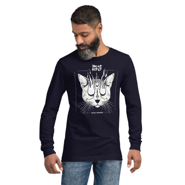 Beat Kitty - Stay Hungry - Unisex Long Sleeve Tee - Image 2