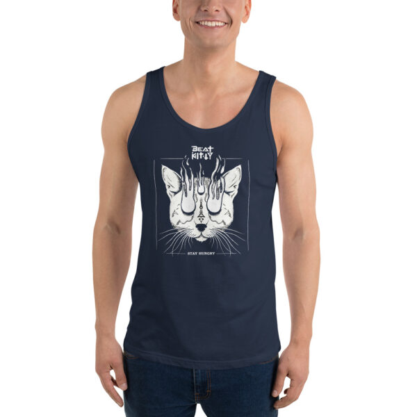 Beat Kitty - Stay Hungry - Unisex Tank Top - Image 2