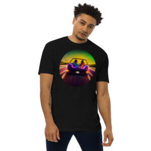 Willdabeast Superhighway Afterglow - Men’s premium heavyweight tee