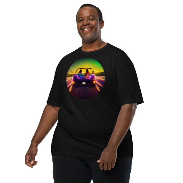 Willdabeast Superhighway Afterglow - Men’s premium heavyweight tee - Image 4