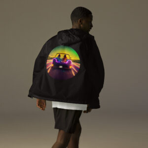 Willdabeast Superhighway Afterglow  - Unisex lightweight zip up windbreaker