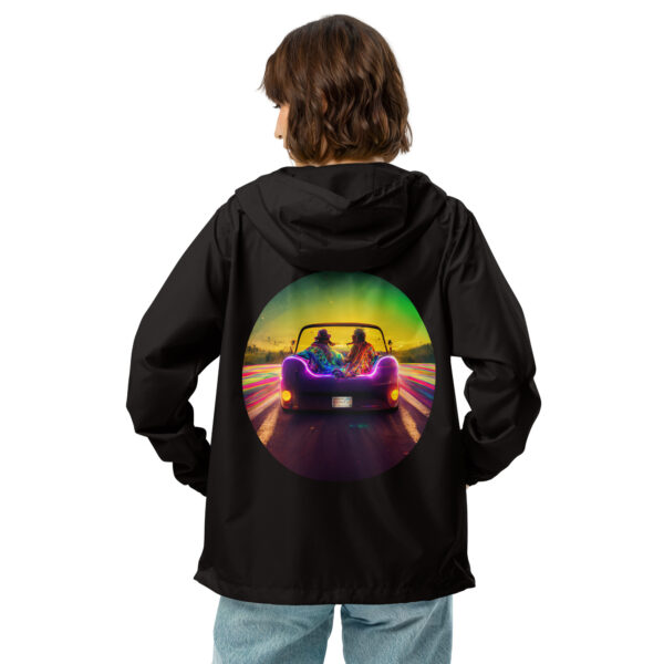 Willdabeast Superhighway Afterglow  - Unisex lightweight zip up windbreaker - Image 2